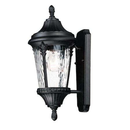 MAXIM Sentry 1-Light 7" Wide Black Outdoor Wall Sconce 3053WGBK